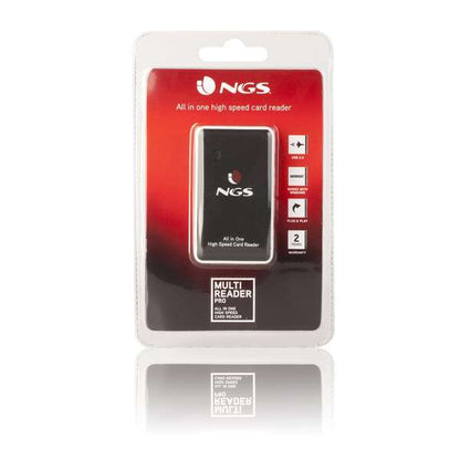 NGS - Multireader Pro lector de tarjeta Negro  Blanco USB 2.0