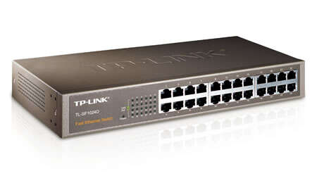 TP-Link - TL-SF1024D switch No administrado Fast Ethernet (10/100) Gris