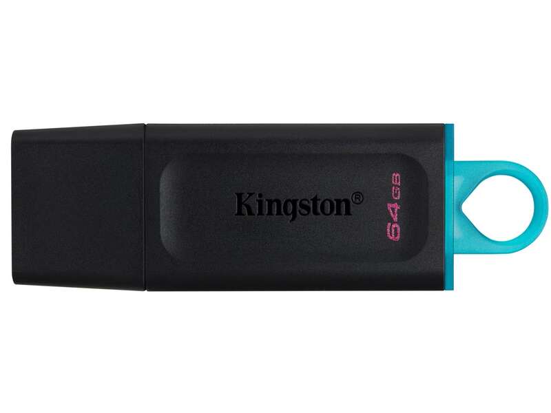 Kingston Technology - DataTraveler Exodia unidad flash USB 64 GB USB tipo A 3.2 Gen 1 (3.1 Gen 1) Negro  Turquesa