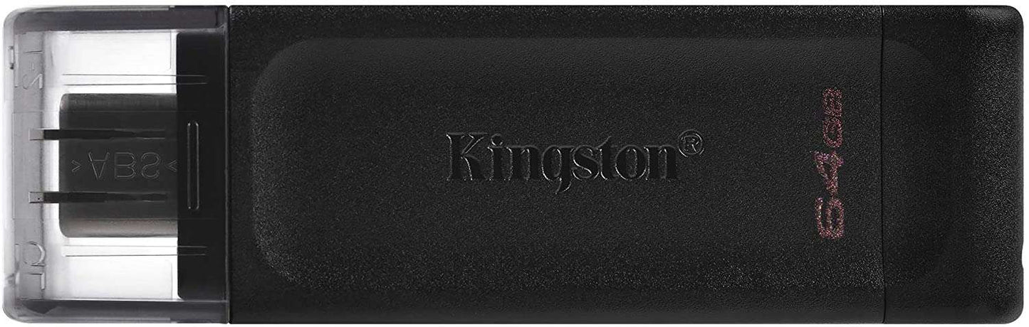 Kingston Technology - DataTraveler 70 unidad flash USB 64 GB USB Tipo C 3.2 Gen 1 (3.1 Gen 1) Negro