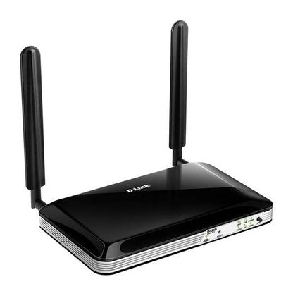 D-Link Router Inalambrico 4G LTE WiFi - Hasta 150Mbps - 4 Puertos RJ45 10/100 Mbps - 2 Antenas Externas - Color Negro 1 pieza(s)