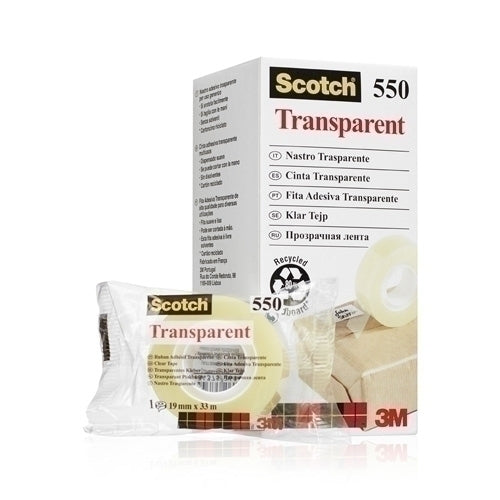 Scotch - CINTA ADHESIVA SCOTCH 550 TRANSP. 33x19