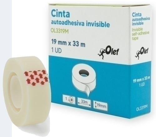 OLEF - CINTA ADHESIVA OLEF INVISIBLE 33x19