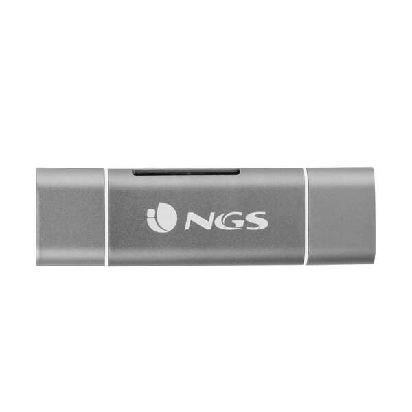 NGS - ALLYREADER USB/Micro-USB Gris  Color blanco lector de tarjeta