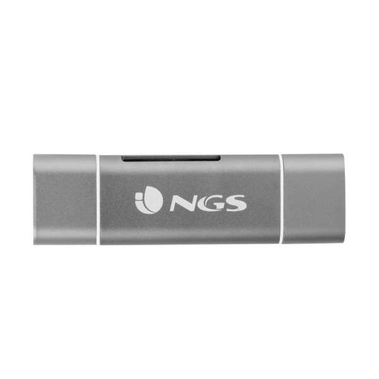 NGS - ALLYREADER USB/Micro-USB Gris  Color blanco lector de tarjeta