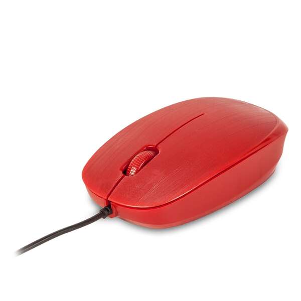 NGS Flame Raton USB 1000dpi - 3 Botones - Uso Ambidiestro - Color Rojo 1 pieza(s)