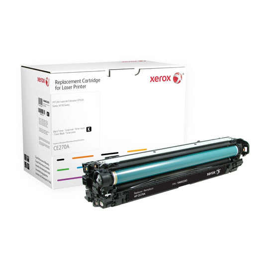 Xerox - Cartucho de tóner negro. Equivalente a HP CE270A. Compatible con HP Colour LaserJet CP5525