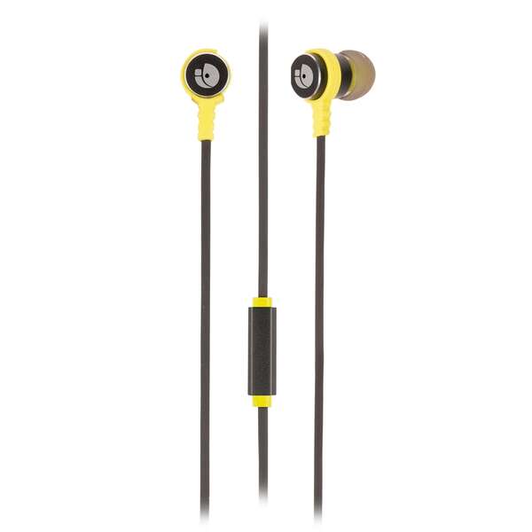 NGS Cross Rally Auriculares Metalicos Intrauditivos - Microfono Integrado - Asistente Voz - Cable de 1.20m - Color Negro/Amarillo 1 pieza(s)