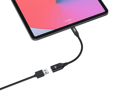 Conceptronic - ABBY18B cambiador de género para cable USB-C USB-A Negro