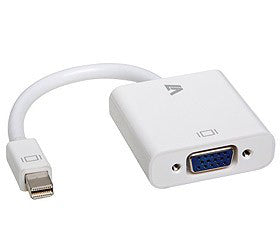 V7 - Adattatore video bianco da Mini DisplayPort maschio a VGA femmina