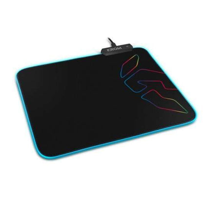 Krom - Knout RGB Alfombrilla de ratón para juegos Negro