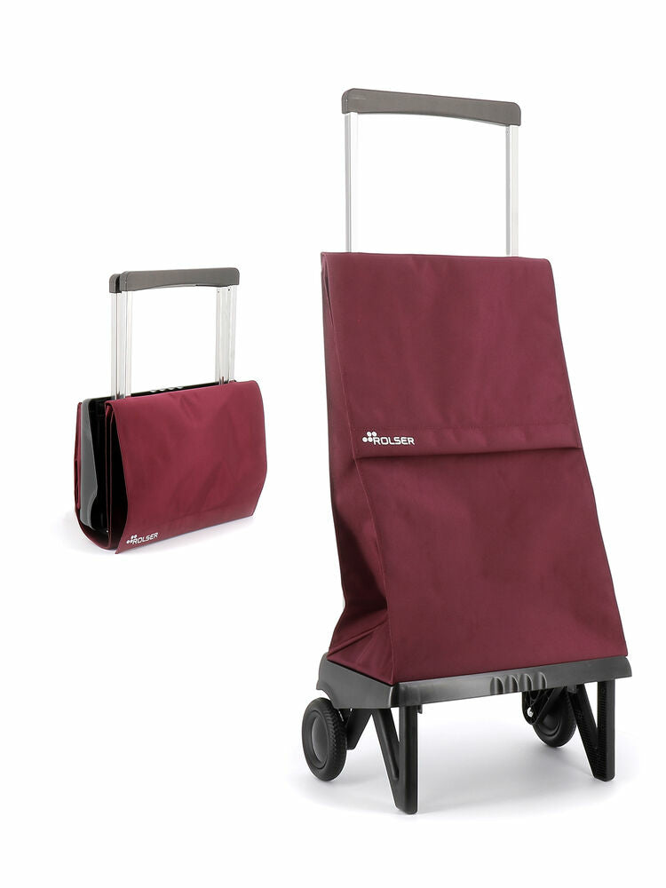 Rolser - PLE001-1060 bolsa de compras Borgoña Bolsa para carrito de la compra