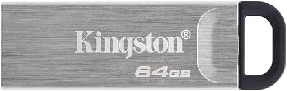 Kingston Technology - DataTraveler Kyson unidad flash USB 64 GB USB tipo A 3.2 Gen 1 (3.1 Gen 1) Plata