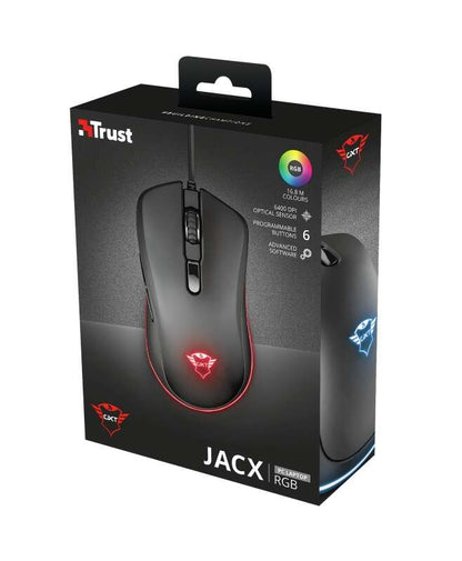 Trust - GXT 930 Jacx ratón Juego mano derecha USB tipo A Óptico 6400 DPI