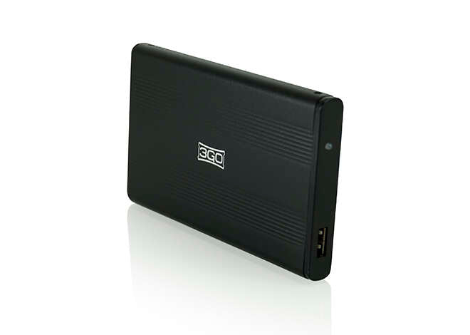 3Go Carcasa Externa HD 2.5" SATA-USB - Color Negro 1 pieza(s)