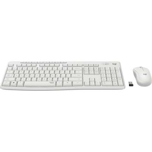 Logitech - MK295 Silent Wireless Combo teclado Ratón incluido Oficina USB QWERTY Español Blanco