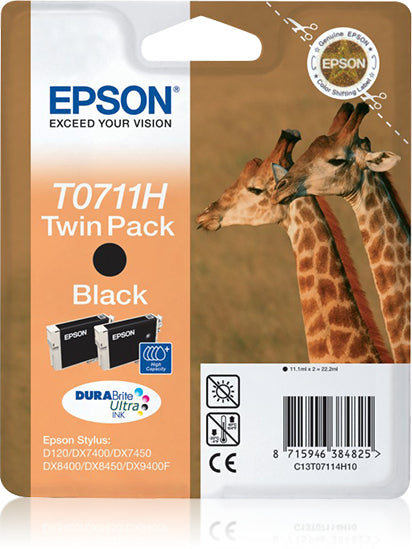 Epson Giraffe Doble cartucho T0711H (etiqueta RF)