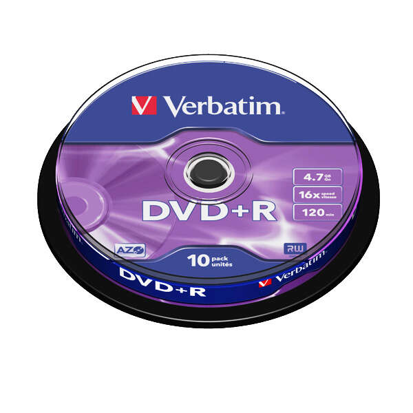 Verbatim - DVD+R Matt Silver 4 7 GB 10 pieza(s)