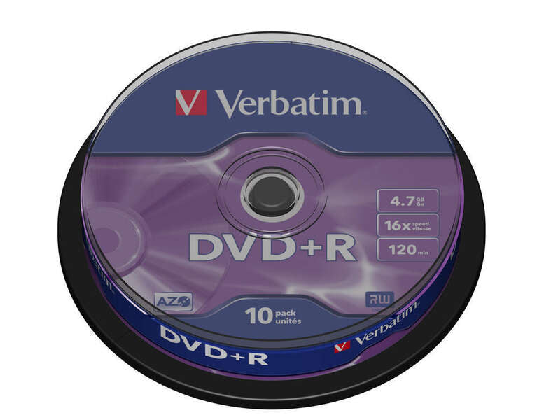 Verbatim - DVD+R Matt Silver 4 7 GB 10 pieza(s)