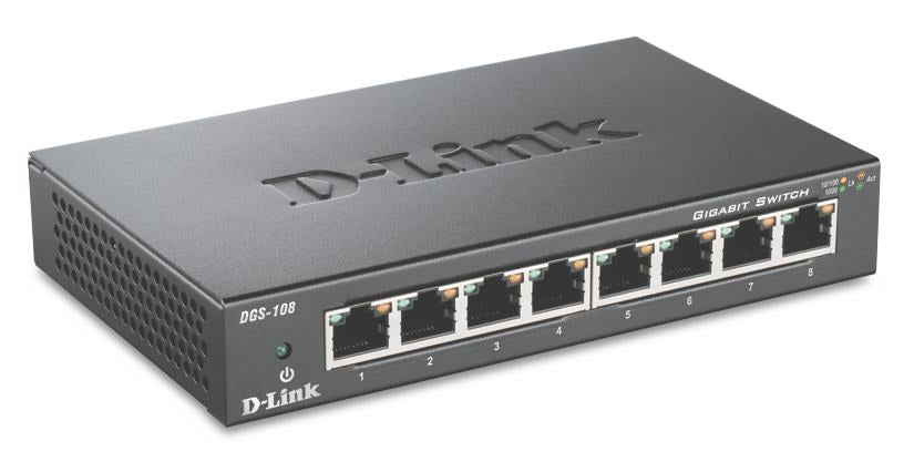 D-Link - DGS-108 Negro