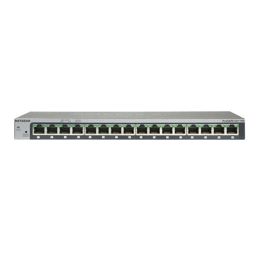 NETGEAR - GS116 No administrado Gigabit Ethernet (10/100/1000) Gris