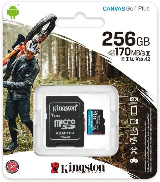 Kingston Technology - Canvas Go! Plus 256 GB MicroSD UHS-I Clase 10