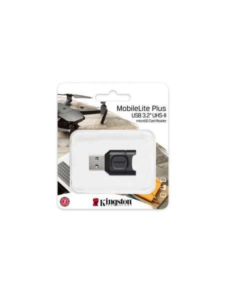 Kingston Technology - MobileLite Plus lector de tarjeta USB 3.2 Gen 1 (3.1 Gen 1) Type-A Negro