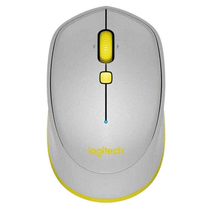 Logitech M535 Raton Inalambrico Bluetooth 1000dpi - 3 Botones - Uso Ambidiestro - Color Gris/Amarillo 1 pieza(s)