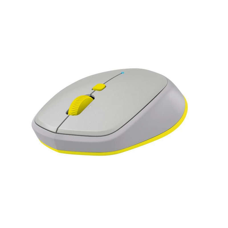 Logitech M535 Raton Inalambrico Bluetooth 1000dpi - 3 Botones - Uso Ambidiestro - Color Gris/Amarillo 1 pieza(s)