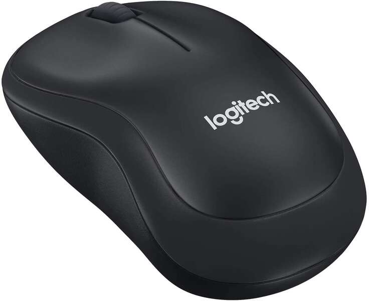 Logitech B220 Silent Raton Inalambrico USB 1000dpi - Silencioso - 3 Botones - Uso Ambidiestro - Color Negro 1 pieza(s)