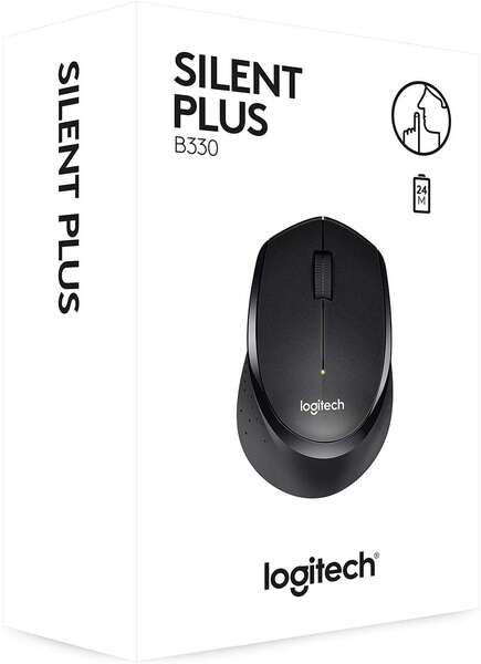 Logitech - B330 Silent Plus ratón Oficina mano derecha RF inalámbrico Óptico 1000 DPI