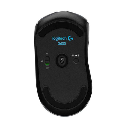 Logitech G603 Raton Inalambrico USB 12000dpi - 5 Botones Programables - Sensor Hero - Tecnologia Lightspeed - Uso Diestro - Color Negro 1 pieza(s)