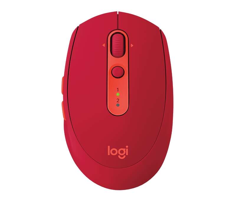 Logitech M590 Silent Raton Inalambrico USB 1000dpi - Silencioso - 7 Botones - Uso Diestro - Color Rojo 1 pieza(s)