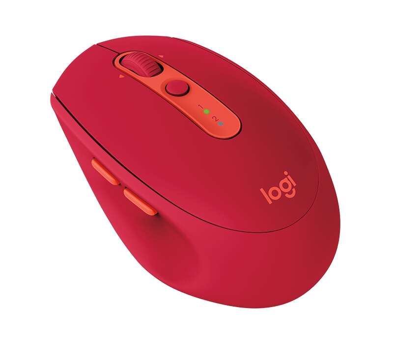 Logitech M590 Silent Raton Inalambrico USB 1000dpi - Silencioso - 7 Botones - Uso Diestro - Color Rojo 1 pieza(s)