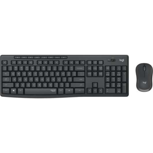 Logitech - MK295 Silent Wireless Combo teclado Ratón incluido Oficina USB QWERTY Español Grafito