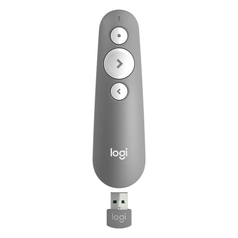 Logitech R500 Presentador Laser Inalambrico - Radio de Accion 20m - Color Gris 1 pieza(s)