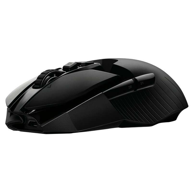 Logitech G903 Lightspeed Raton Inalambrico USB 16000dpi - 10 Botones Programables - Iluminacion RGB - Sensor Hero - Tecnologia Lightspeed - Peso Ajustable - Uso Ambidiestro - Color Negro 1 pieza(s)