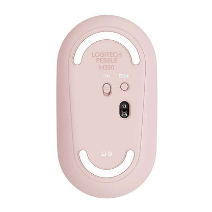 Logitech Pebble M350 Raton Inalambrico USB 1000dpi - 3 Botones - Uso Ambidiestro - Color Rosa 1 pieza(s)