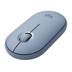 Logitech Pebble M350 Raton Inalambrico USB 1000dpi - 3 Botones - Uso Ambidiestro - Color Azul 1 pieza(s)