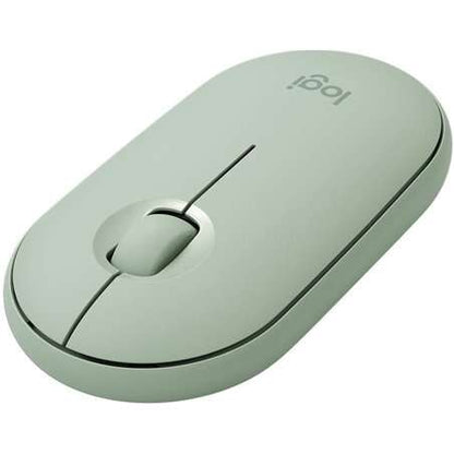 Logitech Pebble M350 Raton Inalambrico USB 1000dpi - 3 Botones - Uso Ambidiestro - Color Verde Eucalipto 1 pieza(s)