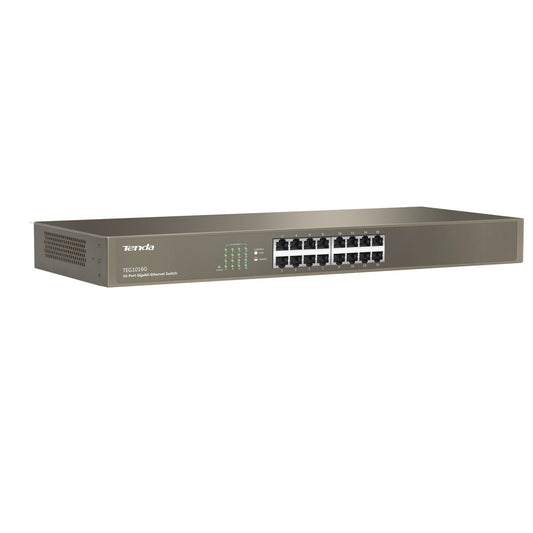 Tenda - TEG1016G switch No administrado Gigabit Ethernet (10/100/1000) 1U Azul