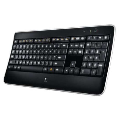 Logitech K800 Teclado Inalambrico USB - Teclas Retroiluminadas con Deteccion de Proximidad de Manos - Iluminacion Ajustable - Color Negro 1 pieza(s)