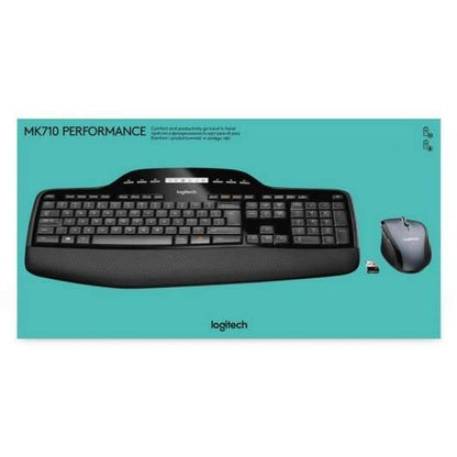 Logitech MK710 Pack Inalambrico USB Teclado + Raton 3 Botones - Uso Diestro - Color Negro 1 pieza(s)