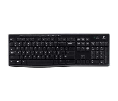 Logitech K270 Teclado Inalambrico USB - Resistente a Salpicaduras - Teclas de Acceso Rapido - Color Negro 1 pieza(s)