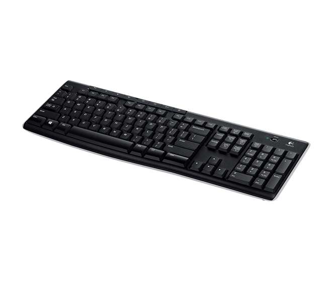 Logitech K270 Teclado Inalambrico USB - Resistente a Salpicaduras - Teclas de Acceso Rapido - Color Negro 1 pieza(s)