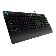 Logitech G213 Prodigy Teclado Gaming USB - Retroiluminacion RGB - Resistente a Salpicaduras - Reposamuñecas - Cable de 1.80m - Color Negro 1 pieza(s)