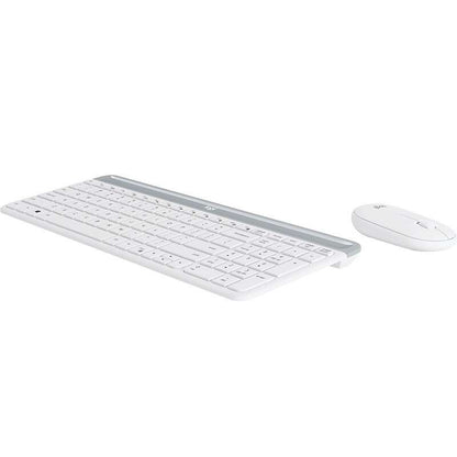 Logitech - MK470 teclado Ratón incluido Oficina RF inalámbrico Español Blanco