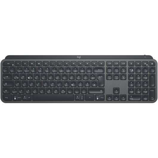 Logitech MX Keys Teclado Inalambrico USB - Teclas Retroiluminadas con Deteccion de Proximidad de Manos - Iluminacion Ajustable - Color Negro 1 pieza(s)