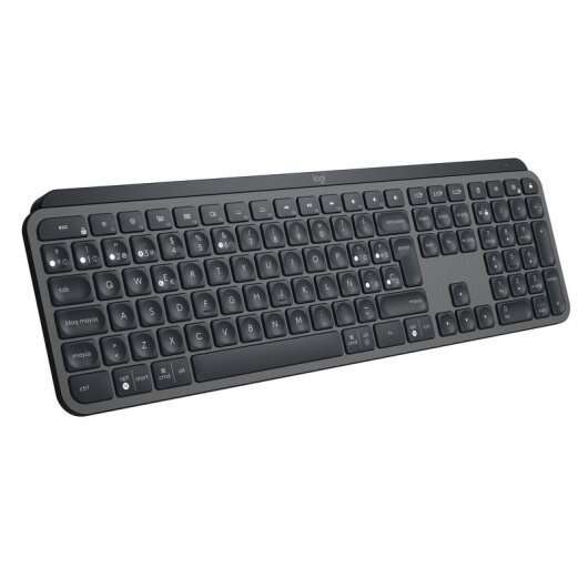 Logitech MX Keys Teclado Inalambrico USB - Teclas Retroiluminadas con Deteccion de Proximidad de Manos - Iluminacion Ajustable - Color Negro 1 pieza(s)