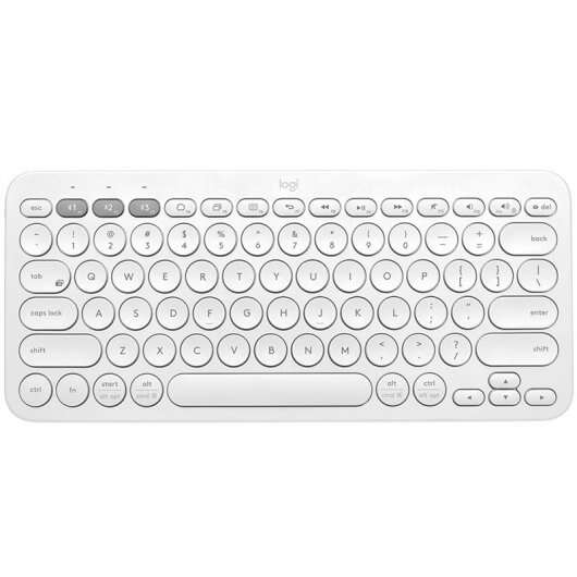 Logitech - K380 Multi-Device teclado Universal Bluetooth QWERTZ Español Blanco